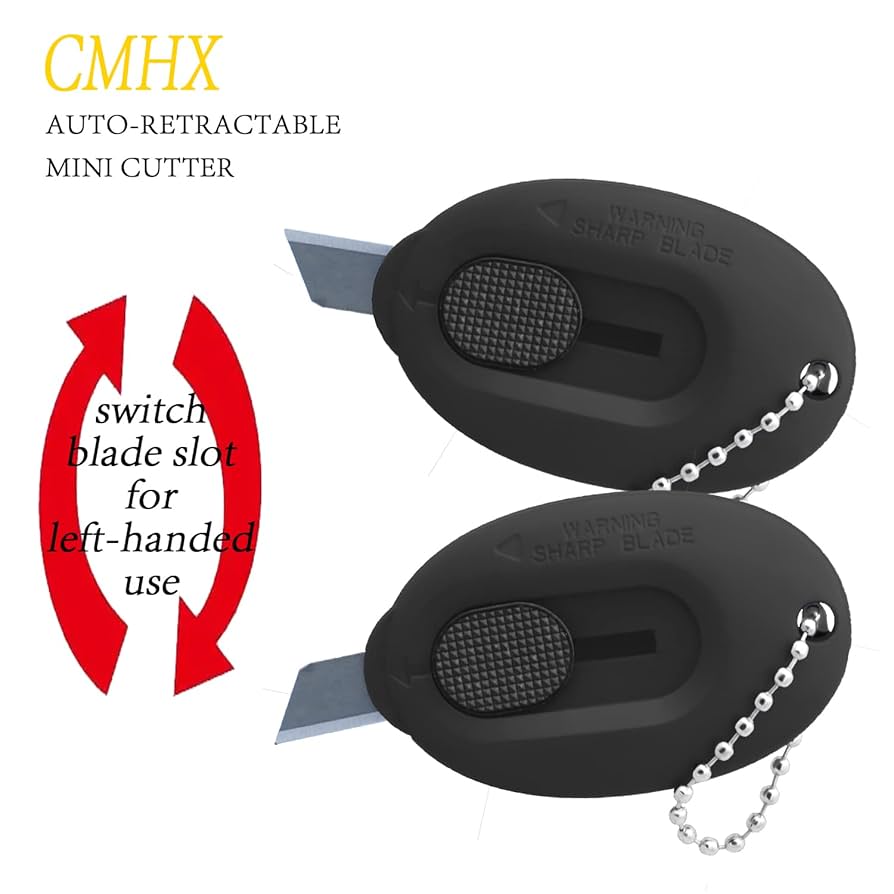 CMHX Mini Box Cutter Small Safety Retractable Utility Knife